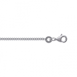 Chaine Argent 50cm maille Gourmette 1,40mm
