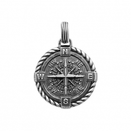 Pendentif Argent "Rose des vents"