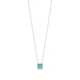Collier en Argent avec Amazonite et Oxydes de zirconium