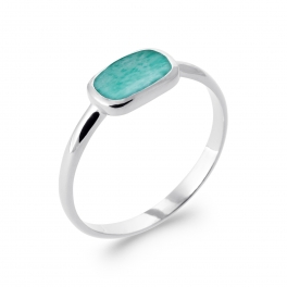 Bague en Argent et Amazonite