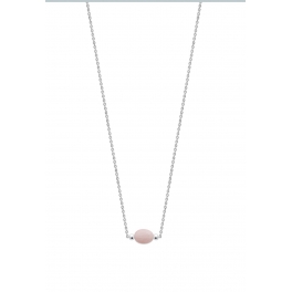 Collier en Argent et Quartz rose