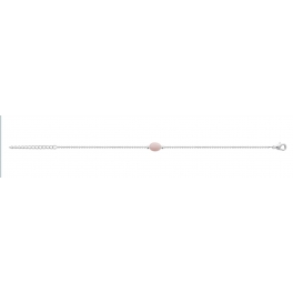 Bracelet en Argent et Quartz rose