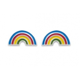 Boucles d'oreilles "Arc en Ciel" en Argent
