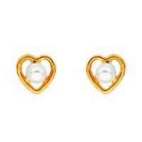 Boucles d'oreilles en OR et PERLE