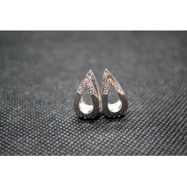 Boucles d'oreilles Or Blanc et Diamants