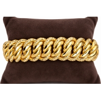 Bracelet maille am&eacute;ricaine Or Jaune