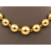 Collier Boules Or Jaune