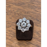 Bague entourage Diamants en Or Blanc