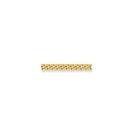 Chaine maille Gourmette Diamant&eacute;e 750/1000