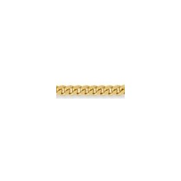Chaine maille Gourmette Diamant&eacute;e 750/1000