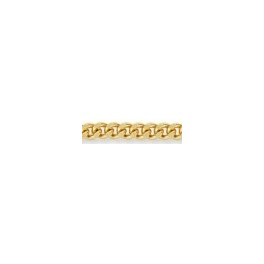 Chaine maille Gourmette Diamant&eacute;e OR 750/1000 18 carats
