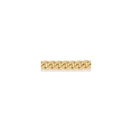 Chaine maille Gourmette Diamant&eacute;e en OR 18 carats
