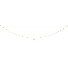 Collier en OR et OXYDE DE ZIRCONIUM