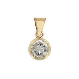 Pendentif en OR et OXYDE DE ZIRCONIUM