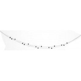 Parure Collier + Bracelet en OR et OXYDE DE ZRICONIUM
