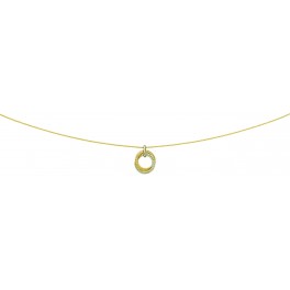 Collier en OR et OXYDE DE ZIRCONIUM