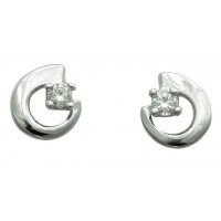 Boucles d'oreilles en OR et OXYDE DE ZIRCONIUM