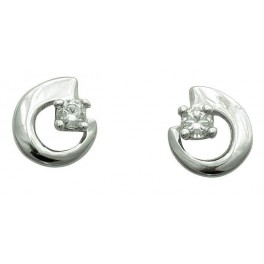 Boucles d'oreilles en OR et OXYDE DE ZIRCONIUM