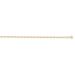 Chaine maille MARINE Altern&eacute;e en OR