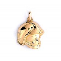 Pendentif Casque de POMPIER en OR