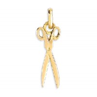 Pendentif CISEAUX de coiffure en OR