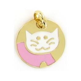 PLAQUE en OR avec CHAT