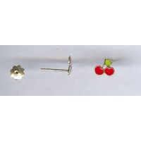 Boucles d'oreilles CERISE en OR
