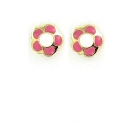Boucles d'oreilles FLEUR en OR