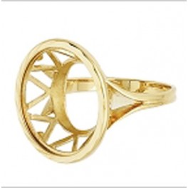 bague PORTE PIECE en OR 