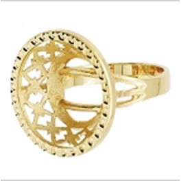 bague PORTE PIECE en OR 