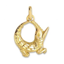 Pendentif CROCODILE en OR