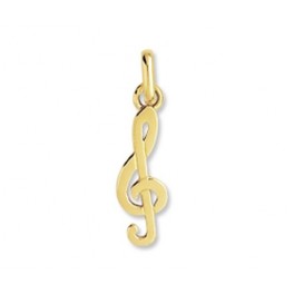 Pendentif CLE de SOL en OR 
