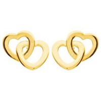 Boucles d'oreilles COEUR en OR  