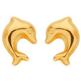 Boucles d'oreilles DAUPHIN en OR