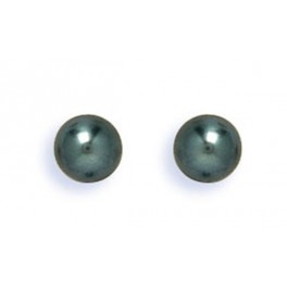 Boucles d'oreilles en OR et  PERLE NOIRE