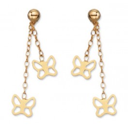 Boucles d'oreilles pendantes en OR  