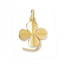Pendentif Tr&egrave;fle &agrave; 4 feuilles en OR  