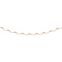 Parure Collier + Bracelet maille FANTAISIE TOUT OR