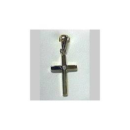 Croix en OR avec Diamant