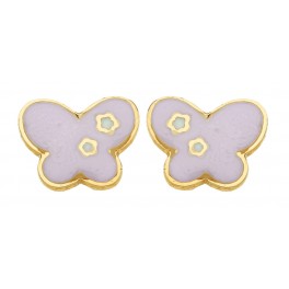Boucles d'oreilles PAPILLON en OR  