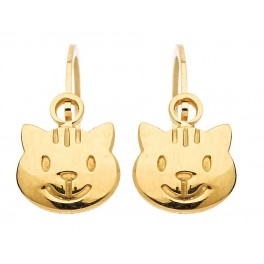 Boucles d'oreilles CHAT en OR