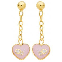 Boucles d'oreilles COEUR en OR
