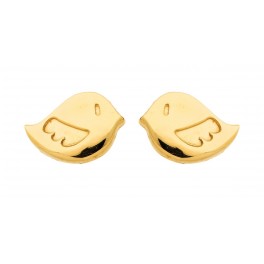 Boucles d'oreilles OISEAU en OR