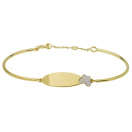Bracelet JONC &agrave; graver pour BEBE en OR