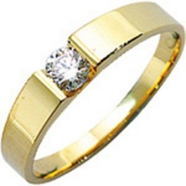 Bague Solitaire en OR et DIAMANT