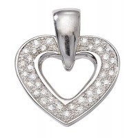 Pendentif Coeur en OR et DIAMANT