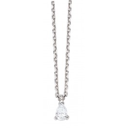 Collier Solitaire en OR et DIAMANT 