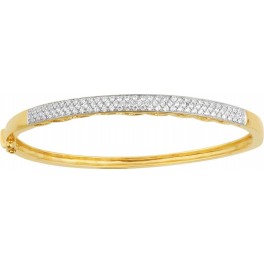 Bracelet Jonc en OR et DIAMANTS