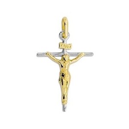 Croix en OR avec Christ