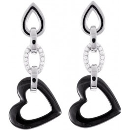Boucles d'Oreilles en ARGENT et CERAMIQUE